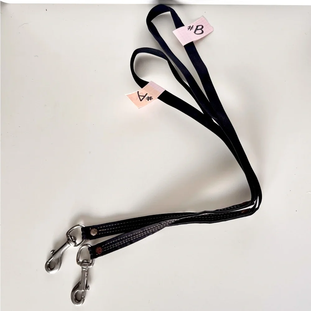 26” Short Close Control Dog Lead Leash Thick Heavy Duty Black (#A)